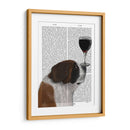 Perro Au Vin, St Bernard - Fab Funky | Cuadro decorativo de Canvas Lab