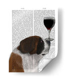 Perro Au Vin, St Bernard - Fab Funky | Cuadro decorativo de Canvas Lab