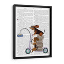 Scooter De Basset Hound - Fab Funky | Cuadro decorativo de Canvas Lab