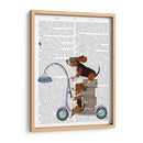 Scooter De Basset Hound - Fab Funky | Cuadro decorativo de Canvas Lab