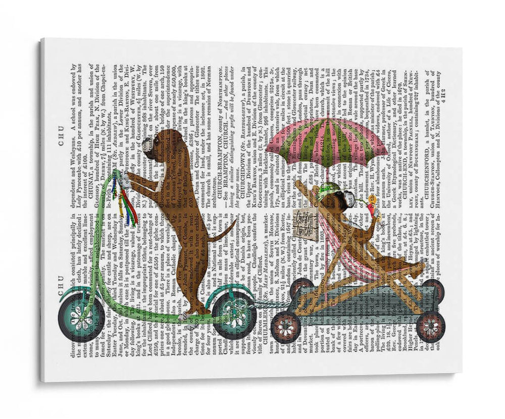 Scooter Boxeador - Fab Funky | Cuadro decorativo de Canvas Lab