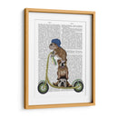 Scooter De Bulldog Inglés - Fab Funky | Cuadro decorativo de Canvas Lab