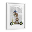 Scooter De Bulldog Inglés - Fab Funky | Cuadro decorativo de Canvas Lab