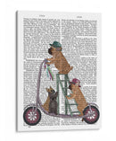 Scooter De Bulldog Francés - Fab Funky | Cuadro decorativo de Canvas Lab