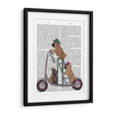 Scooter De Bulldog Francés - Fab Funky | Cuadro decorativo de Canvas Lab