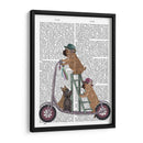 Scooter De Bulldog Francés - Fab Funky | Cuadro decorativo de Canvas Lab