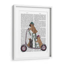 Scooter De Bulldog Francés - Fab Funky | Cuadro decorativo de Canvas Lab