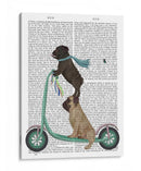 Scooter Pug - Fab Funky | Cuadro decorativo de Canvas Lab
