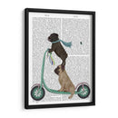Scooter Pug - Fab Funky | Cuadro decorativo de Canvas Lab