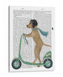 Scooter De Labrador Amarillo - Fab Funky | Cuadro decorativo de Canvas Lab