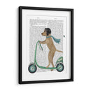 Scooter De Labrador Amarillo - Fab Funky | Cuadro decorativo de Canvas Lab