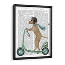 Scooter De Labrador Amarillo - Fab Funky | Cuadro decorativo de Canvas Lab