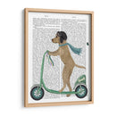 Scooter De Labrador Amarillo - Fab Funky | Cuadro decorativo de Canvas Lab