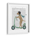 Scooter De Labrador Amarillo - Fab Funky | Cuadro decorativo de Canvas Lab
