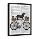 Dachshunds En Bicicleta - Fab Funky | Cuadro decorativo de Canvas Lab