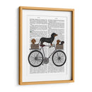 Dachshunds En Bicicleta - Fab Funky | Cuadro decorativo de Canvas Lab