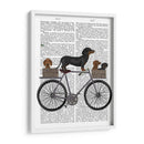 Dachshunds En Bicicleta - Fab Funky | Cuadro decorativo de Canvas Lab