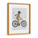 Labrador Amarillo En Casco Volador En La Bicicleta - Fab Funky | Cuadro decorativo de Canvas Lab