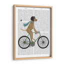 Labrador Amarillo En Casco Volador En La Bicicleta - Fab Funky | Cuadro decorativo de Canvas Lab