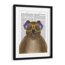 Oso Y Gafas De Flores - Fab Funky | Cuadro decorativo de Canvas Lab