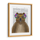 Oso Y Gafas De Flores - Fab Funky | Cuadro decorativo de Canvas Lab