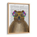 Oso Y Gafas De Flores - Fab Funky | Cuadro decorativo de Canvas Lab