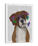 Boxeador Y Gafas De Flores. - Fab Funky | Cuadro decorativo de Canvas Lab
