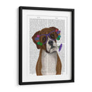 Boxeador Y Gafas De Flores. - Fab Funky | Cuadro decorativo de Canvas Lab