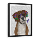 Boxeador Y Gafas De Flores. - Fab Funky | Cuadro decorativo de Canvas Lab