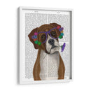 Boxeador Y Gafas De Flores. - Fab Funky | Cuadro decorativo de Canvas Lab