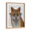 Zorro Y Gafas De Flores - Fab Funky | Cuadro decorativo de Canvas Lab