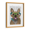 Bulldog Francés Y Gafas De Flores. - Fab Funky | Cuadro decorativo de Canvas Lab