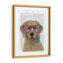 Golden Retriever Y Gafas De Flores. - Fab Funky | Cuadro decorativo de Canvas Lab