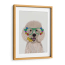 Vidrios De Caniche, Blanco Y Flor. - Fab Funky | Cuadro decorativo de Canvas Lab