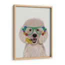 Vidrios De Caniche, Blanco Y Flor. - Fab Funky | Cuadro decorativo de Canvas Lab