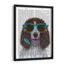 Springer Spaniel Y Gafas De Flores - Fab Funky | Cuadro decorativo de Canvas Lab
