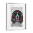 Springer Spaniel Y Gafas De Flores - Fab Funky | Cuadro decorativo de Canvas Lab