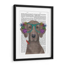 Weimaraner Y Gafas De Flores. - Fab Funky | Cuadro decorativo de Canvas Lab
