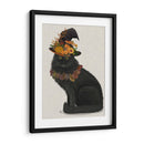 Gato Negro Con Sombrero De Otoño, Lleno - Fab Funky | Cuadro decorativo de Canvas Lab