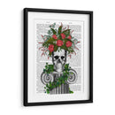 Cráneo Con Rosas Y Bayas. - Fab Funky | Cuadro decorativo de Canvas Lab