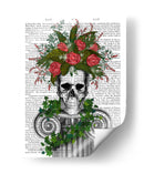 Cráneo Con Rosas Y Bayas. - Fab Funky | Cuadro decorativo de Canvas Lab