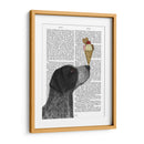 Helado De Puntero De Pelo Corto Alemán, Negro - Fab Funky | Cuadro decorativo de Canvas Lab