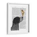 Helado De Puntero De Pelo Corto Alemán, Negro - Fab Funky | Cuadro decorativo de Canvas Lab