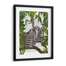 Familia De Lemur En Dosel - Fab Funky | Cuadro decorativo de Canvas Lab