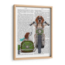 Beagle Chopper Y Sidecar - Fab Funky | Cuadro decorativo de Canvas Lab