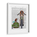 Beagle Chopper Y Sidecar - Fab Funky | Cuadro decorativo de Canvas Lab