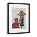 Chopper Golden Retriever Y Sidecar - Fab Funky | Cuadro decorativo de Canvas Lab