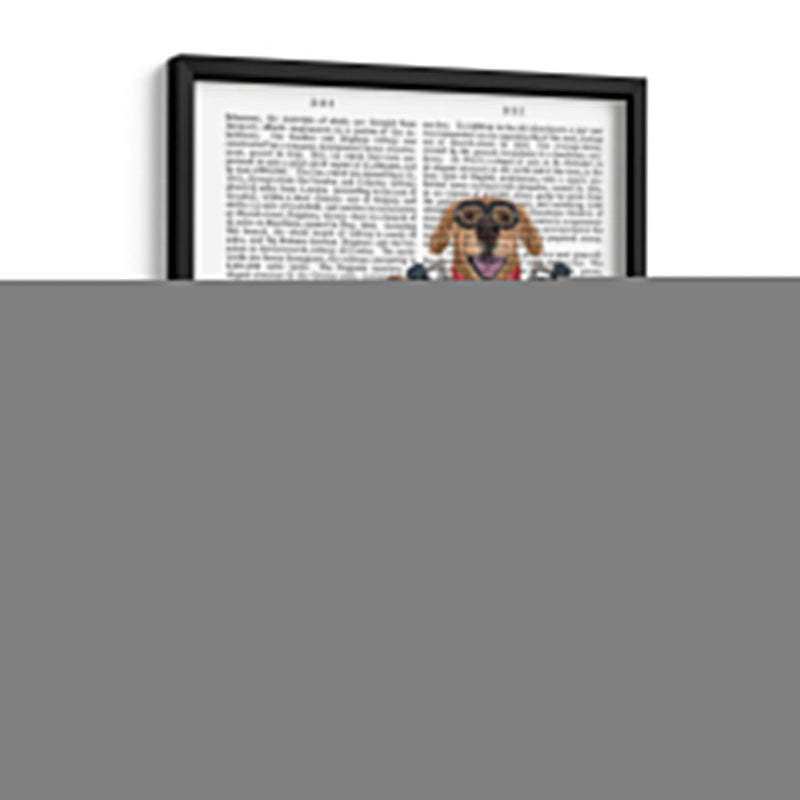 Chopper Golden Retriever Y Sidecar - Fab Funky | Cuadro decorativo de Canvas Lab