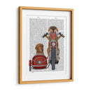 Chopper Golden Retriever Y Sidecar - Fab Funky | Cuadro decorativo de Canvas Lab