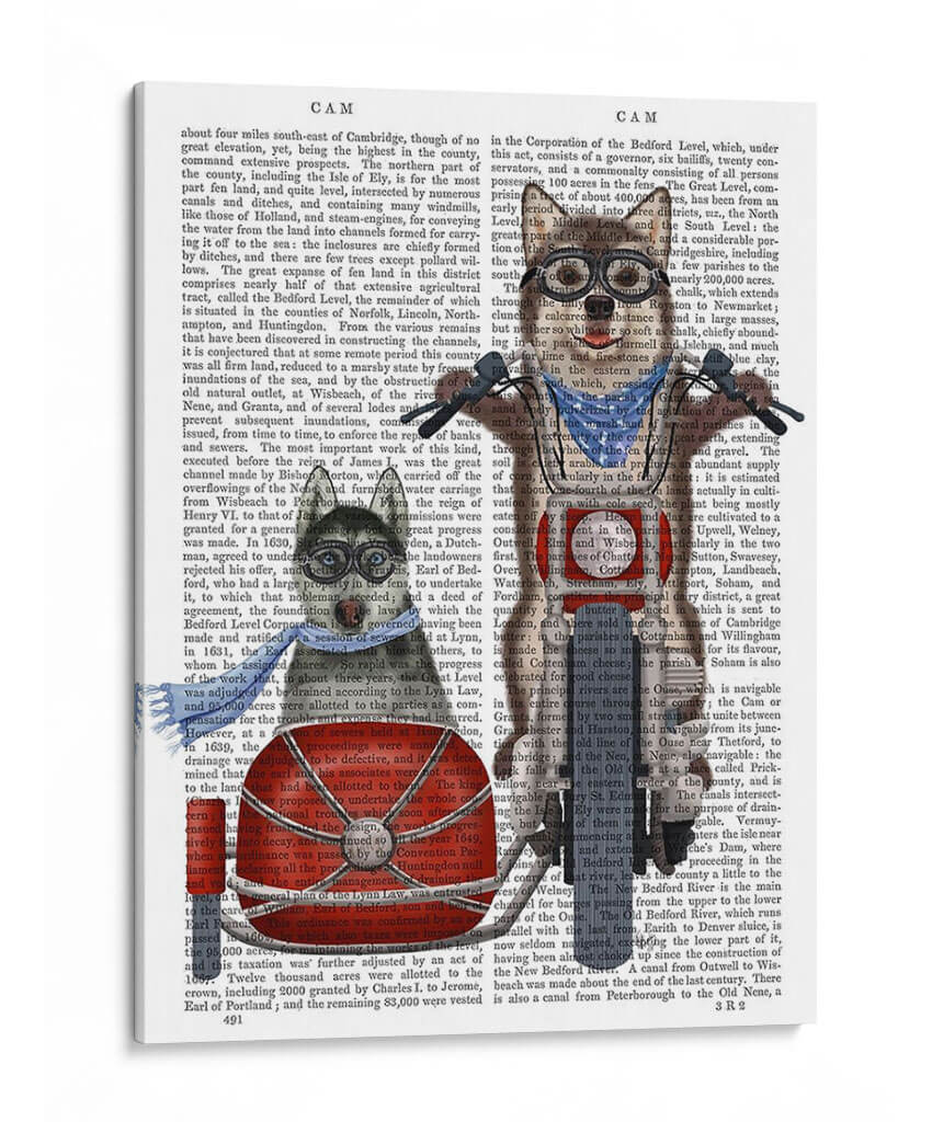 Husky Chopper Y Sidecar - Fab Funky | Cuadro decorativo de Canvas Lab